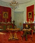 Self Portrait in an Interior by Alfred Guillou